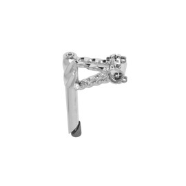 Fenix Fat Double Twisted Lowrider Bike Stem, Chrome, Various Sizes (21.1mm)