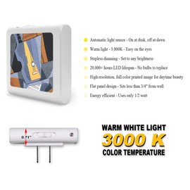 Plug in Dimmable LED Night Light with Dusk to Dawn Auto Sensor, Adjustable Brightness, Warm Light, Auto On-Off Nightlight for Bathroom, Hallway, Nursery, Bedrooms - Gris: Guitar