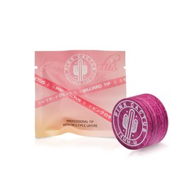 KONLLEN Pink Pool Cue Tip, 11mm/ 14mm Tip Multi-Layer Skin with S/M/H for Pool and Snooker Accessories Billiards