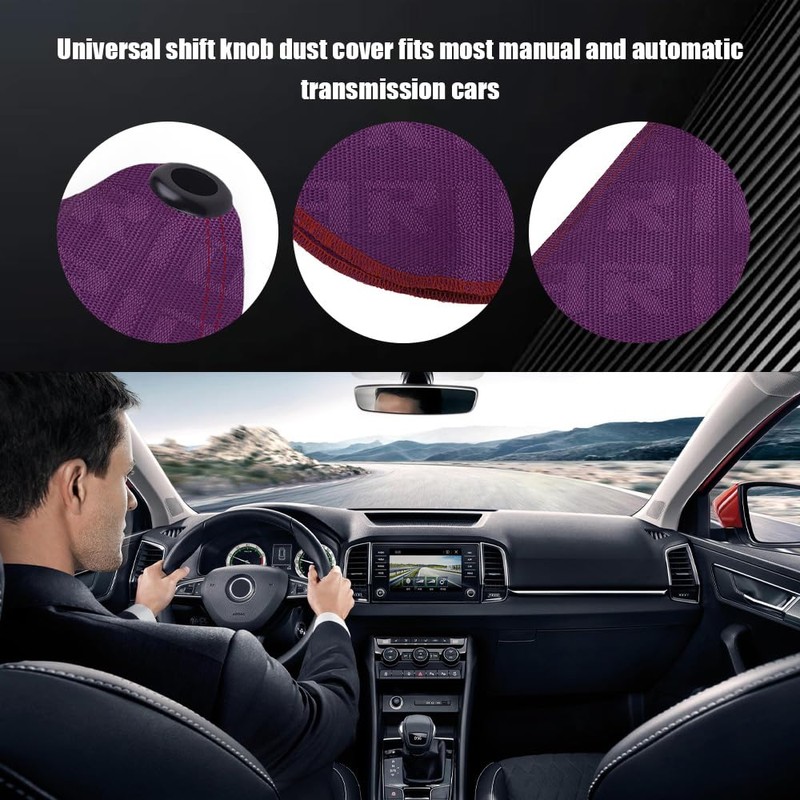 Lyxheth Car Shift Boot Cover, Shift Knob Cover, Waterproof Canvas