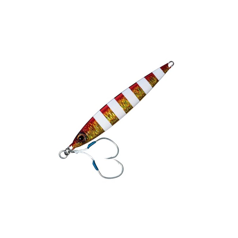 Major Craft Metal Jig First Jig 120g Zebra Red Gold