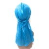 Dream Deluxe Du-Rag Light Blue Smooth & Thick, Stretchable, Wrinkle