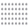 Ruwado 50 Pcs Clover Charms 1.5 x 1 x 0.2