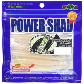 Ecogear Lure Power Shad 4-Inch #198 Flounder Glow (Night Light)