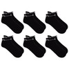 Chaps Men Low Cut Crew socks, 6 pairs, Black, Fit