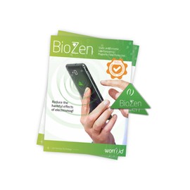 2枚セット バイオゼン（BIOZEN)電磁波軽減マイクロチップ【ステッカー】EUメディカルデバイスクラス1認定