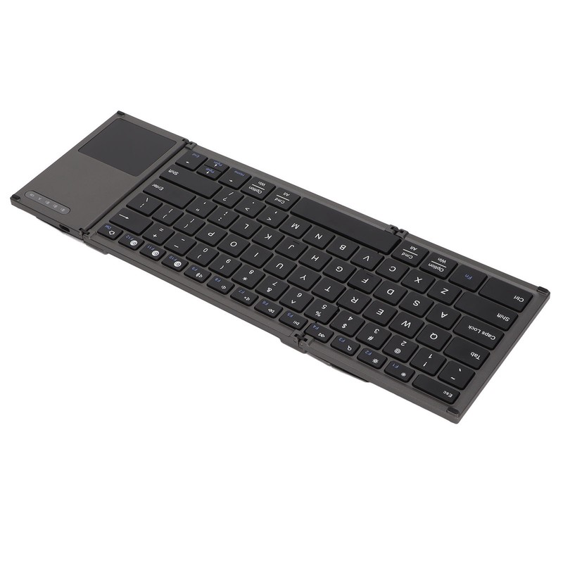 Wireless Keyboard 78 Keys Ultra Thin Folding Design Keyboard with