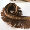 Plankroad Brown and Yellow High Quality Decorative Brush Fringe Trim