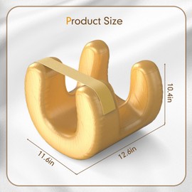 XEMHOCQY Gold Comfortable Face Pillow Beauty Viora Side Sleeper Pillow Face Down Pillow Massage Anti Aging Anti-Wrinkle Side Sleeper