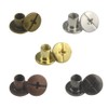 XINMEIWEN 100 Sets Chicago Screws Assorted Kit Double-Sided Leather Screw