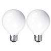 GE Refresh LED Light Bulbs, 60 Watt, Daylight, G25 Globe