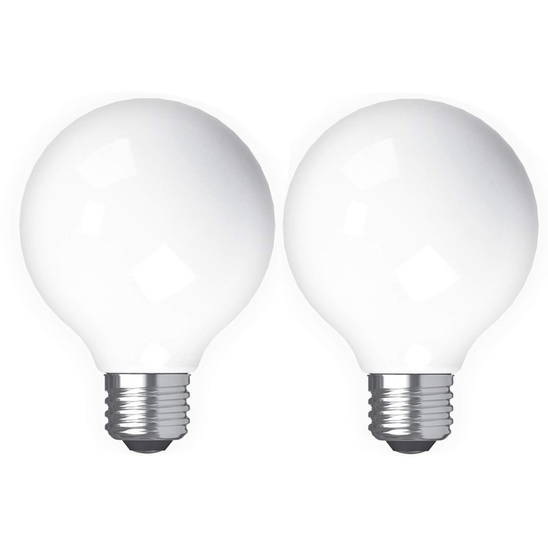 GE Refresh LED Light Bulbs, 60 Watt, Daylight, G25 Globe
