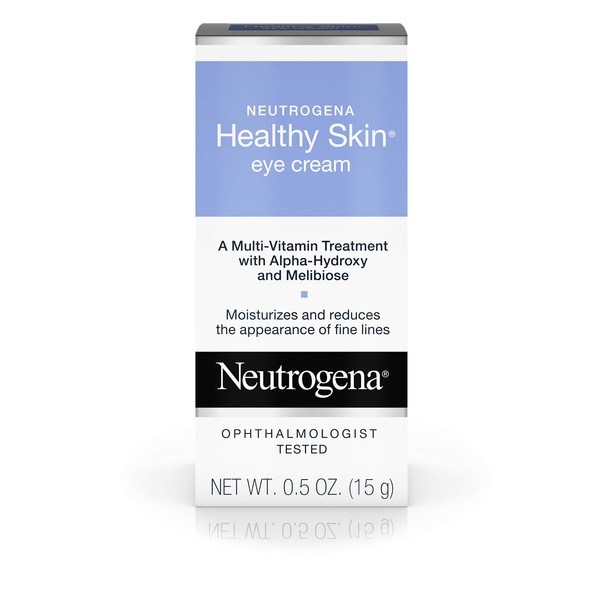 Neutrogena Healthy Skin Eye Firming Cream with Alpha-Hydroxy Acid, Vitamin A & Vitamin B5, Hypoallergenic Eye Cream to Reduce Fine Lines & Wrinkles, Fragrance-Free, 0.5 oz