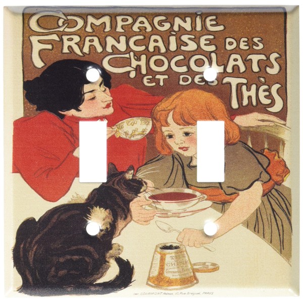 Art Plates - Chocolat Switch Plate - Double Toggle