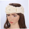 WOONEKY Adorable Country Knit Turban Headband Crocheted Headwrap Warm Skull