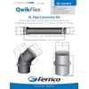 Fernco QwikFlex 36-in. Flexible Pipe Connector Kit for Offset or