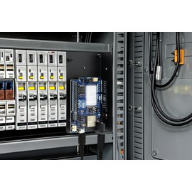 KKSB DIN Rail Clip Mount Bracket for Arduino - Compatible with UNO R3, Mega, and Giga - Multiple Clip Mounting Positions