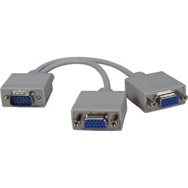 QVS CC320Y 8 in. HD15 Male to 2 HD15 Female VGA Video Splitter Cable by QVS