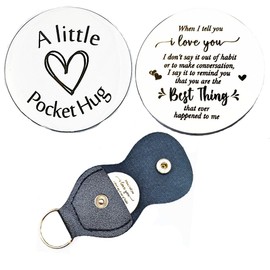 RFTWXHPN Anniversary Birthday Gift for Husband Wife Pocket Hug Token When I Tell You I love You Gifts for Him Her Couple Christmas Valentines Day Gifts for Boyfriend Girlfriend Pocket Hugs