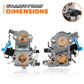 GoaMotors 544883001 Carburetor with Air Filter Tune Up Kit Fit for Husgvarna 455 455E Rancher Chainsaw 460 461 Chainsaw for Jonsered CS2255 ChainSaw, Replace 544 31 29-01, 544 88 83-01