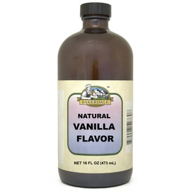 Bakerdale Natural Vanilla Flavor, Pure Vanilla Extract, 16 Fl Oz
