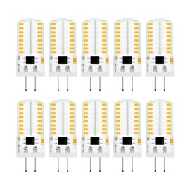 TIANZHILANSKY Pack 10 Mini G4 LED Bulb Dimmable 110V 120V 2.6W 280 Lumens 64pcs Silicone Lamp Equivalent to 20W Halogen Bulb Replacement Warm White 2700K-3200K 3000K Home Lighting