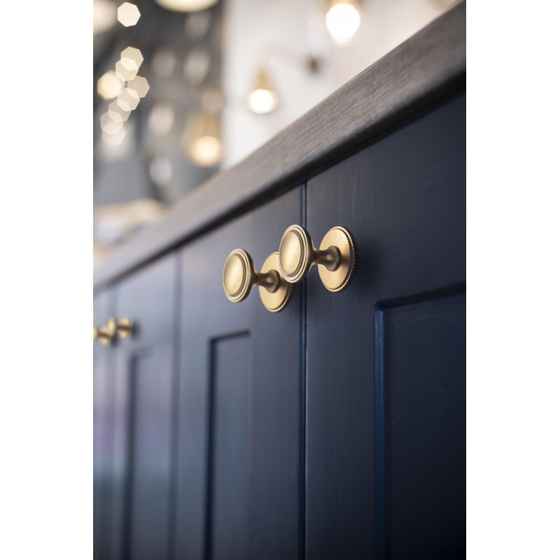 Goo-Ki 6 Pack Cabinet Knobs with Spacer Champagne Bronze Drawer