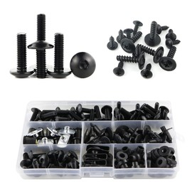 Xitomer Full Sets Fairing Bolts Kits, Fit for 2003 2004 2005 2006 CBR600RR F5, Mounting Kits Washers/Nuts/Fastenings/Clips/Grommets (Matte Black)