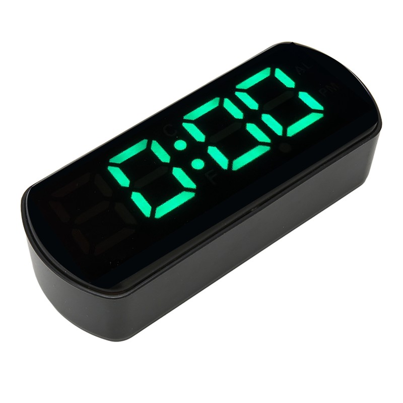 LED Clock Dual Mode Auto Dimming Temperature Display Snooze Function