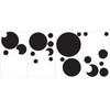 RoomMates Repositionable Wall Stickers - Black and White Chalkboard Dots