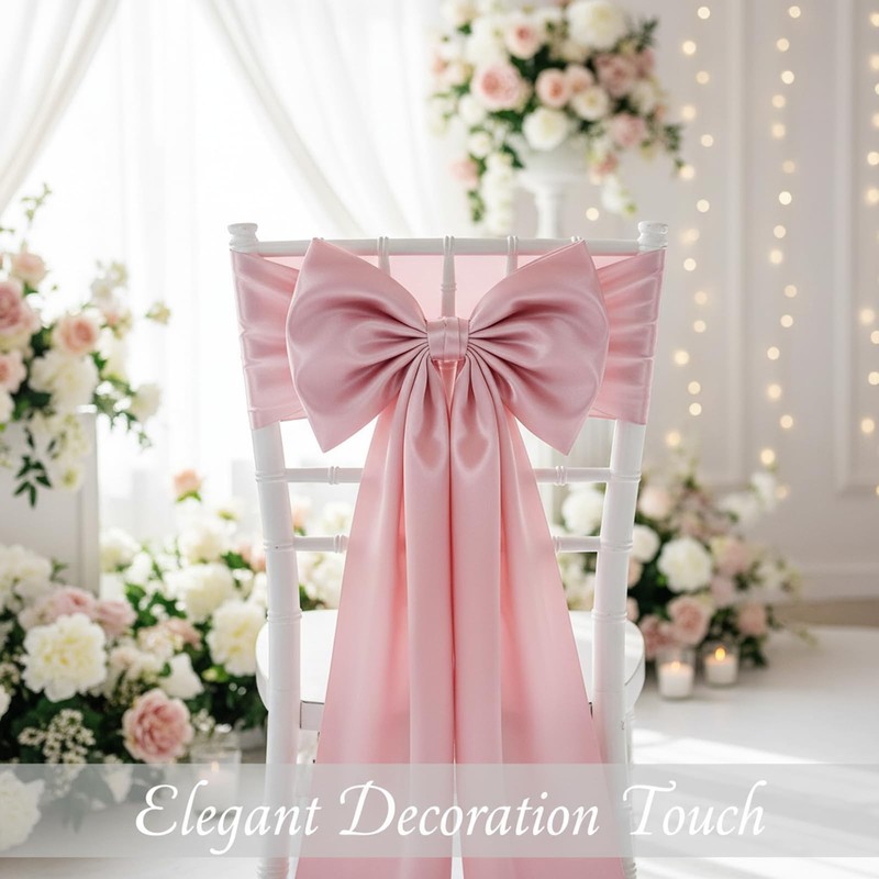 Coquette Large Satin Bow, 24 x 42 Inches, Giant Pink
