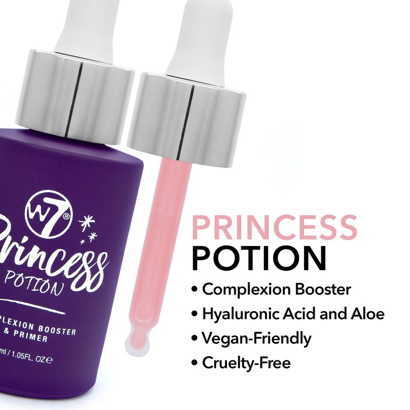 W7 Princess Potion Face Primer Drops - Purple Makeup Base