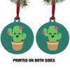GRAPHICS & MORE Cute Cactus in Pot with Pink Flowers