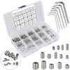 HanTof 340Pcs M2.5, M3, M4, M5, M6, M8 Metric Hex