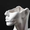 Side Face Portrait Ceramic Vase Living Room Decorative Dried Flower