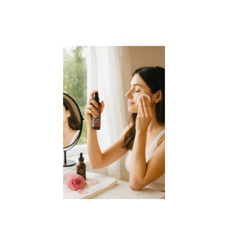 OLEUM VITAE Tonico Facial con Aceite Esencial de Rosa Damascena