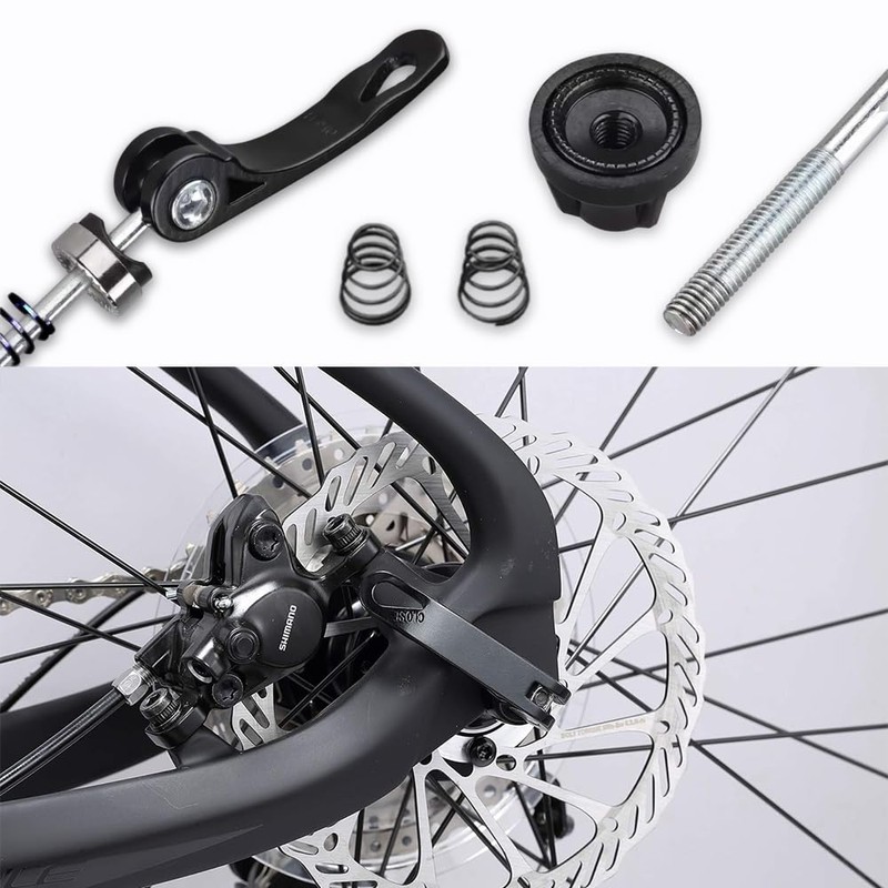 LIKENNY 自転車 クイック リリースレバー 2個セット アルミ合金製 ハブパーツ 前/後軸 フロント/リア ホイールブロックリリースレバー