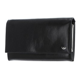 Golden Head Colorado RFID French Coin Purse Wallet Black, black, Casual
