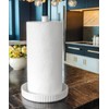 Kitchen Roll Holder Free Standing, Easy-to-Clean Ceramic Base, 18cm Diameter