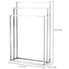 MyGift Freestanding Towel Rack, 3 Tier Metal Towel Bar Stand,