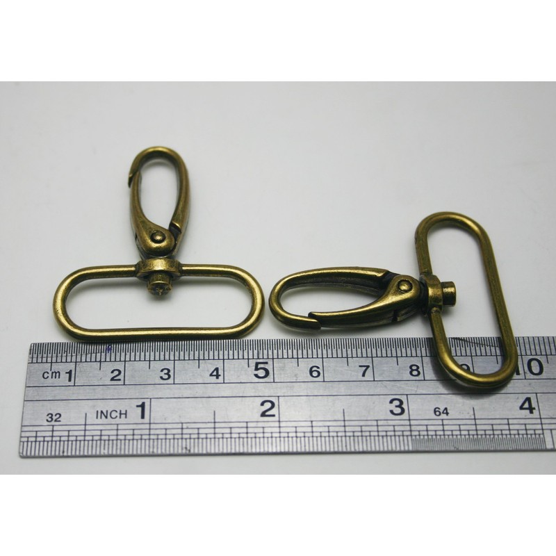 Wuuycoky Bronze 1" Inner Diameter Oval Ring Small Olive Buckle
