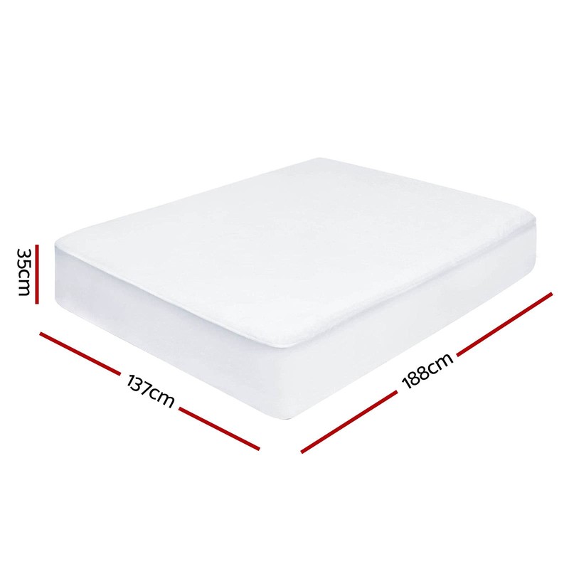 Giselle Bedding Double Mattress Protector, Bed Sheets Cover Waterproof Bamboo