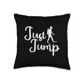 Divers Scuba Diving Mask Snorkel Fins for Men And Women Tee Throw Pillow