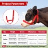 Cow Halter Cattle Halters Adjustable Calf Halter with Leading Rope