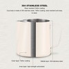 Pull Flower Cup Stainless Steel Art Froth Cup Pointed Mouth