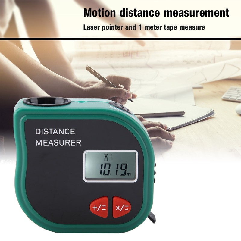 Handheld LCD Ultrasonic Distance Meter Measurement Electronic Tape Measure