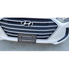 Front Bumper License Plate Tag Holder Mount Mounting Relocator Adapter Kit Bracket for Hyundai (All Models) Quantity Discount(9.95$ to 6.50$) (Each with 2 Screws + 4 Bolts & 4 Built in Nuts) (1)