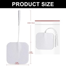 12Pcs Tens Machine Pads Set - Premium Tens Pads Replacement for Reusable TENS Electrodes - Compatible with Auvon Tens Machine Pads & Ideal Revitive Pads Replacement for Enhanced Therapy