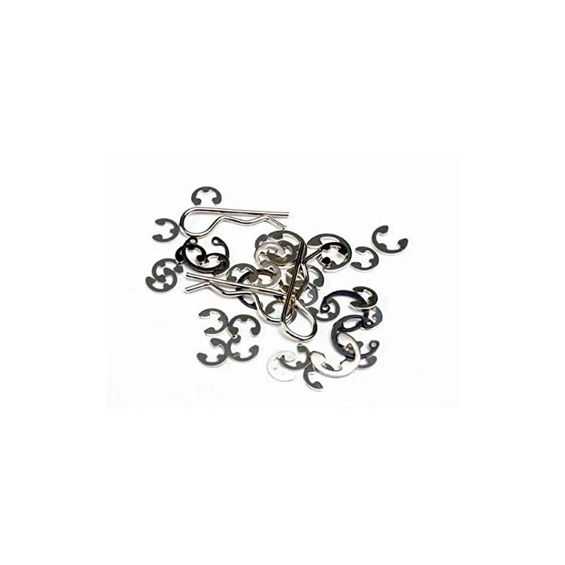Traxxas 1633 E-Clip, C-Clip, Snap R Ring, 40-Piece, 777-Pack