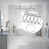 Oenothera 50 Pieces Curtain Pole Rings, 50mm Internal Diameter Curtain